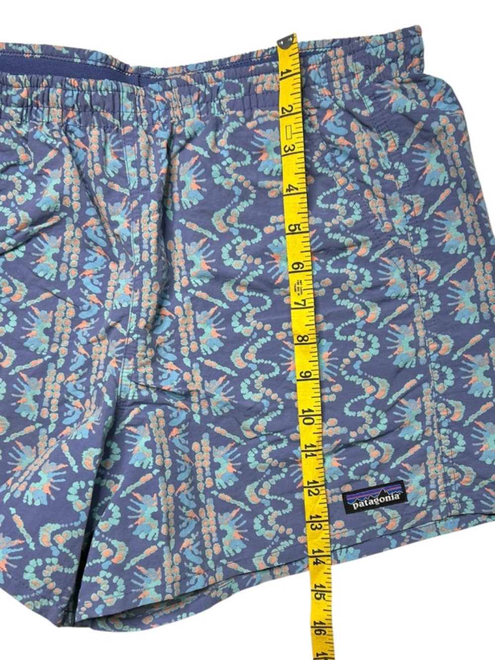 Patagonia Baggies Shorts 5" Current Blue Tropical Print Medium - Picture 10 of 11